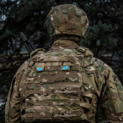 Tiger Eyes, Lasercut Molle Stripes, Set, multicam, blue-gid afterglow, Cordura Lasercut, M-Tac