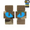 Tiger Eyes, Lasercut Molle Stripes, Set, multicam, blue-gid afterglow, Cordura Lasercut, M-Tac