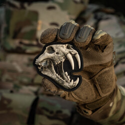 Old Tiger Skull Patch, fullcolor, 3d Rubber Patch, M-Tac