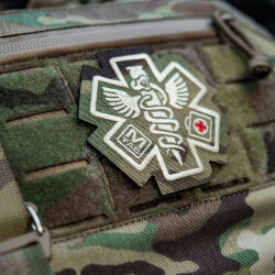 Paramedic Patch, multicam, embroided Patch, M-Tac