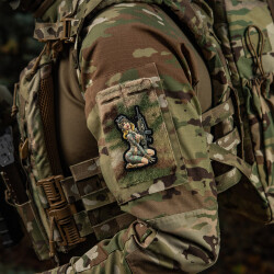Tactical Pinup Girl Yakuza Patch, fullcolor,  3d Rubber Patch, M-Tac