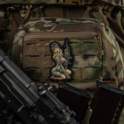 Tactical Pinup Girl Yakuza Patch, fullcolor,  3d Rubber Patch, M-Tac