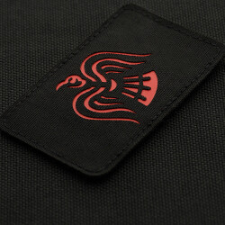 Viking Raven Lasercut Patch, black-red, Cordura Lasercut,...