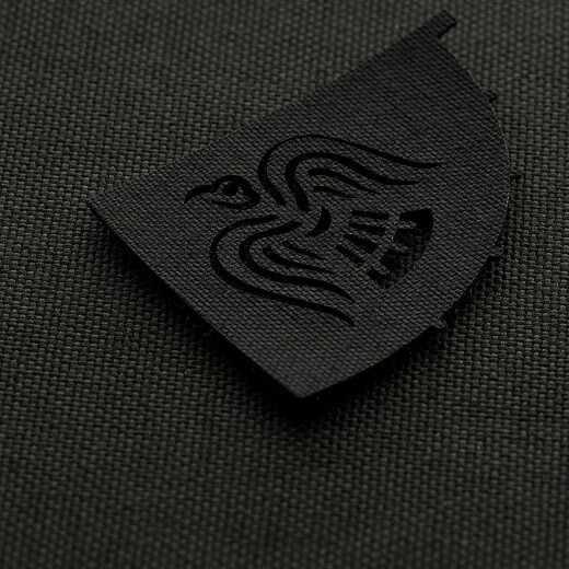 Viking Raven Lasercut Cutout Patch, black, Cordura Lasercut, M-Tac