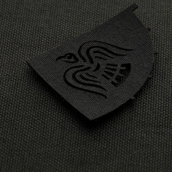 Viking Raven Lasercut Cutout Patch, black, Cordura...