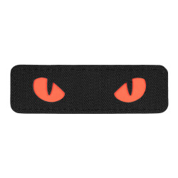 Cat Eyes Lasercut Patch, black, red-gid afterglow, Cordura Lasercut, M-Tac