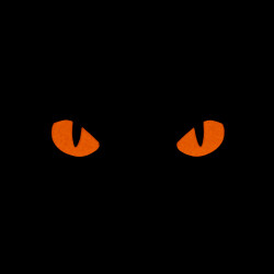 Cat Eyes Lasercut Patch, black, red-gid afterglow, Cordura Lasercut, M-Tac