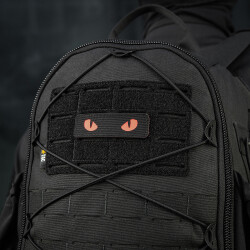 Cat Eyes Lasercut Patch, black, red-gid afterglow, Cordura Lasercut, M-Tac