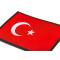 Turkey Flag Patch, fulcolor