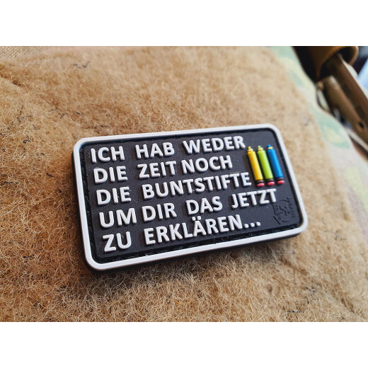 JTG mirco Buntstifte Patch, fullcolor, JTG 3D Rubber Patch