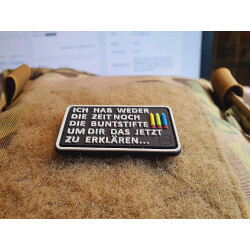 JTG micro Buntstifte Patch, fullcolor, JTG 3D Rubber Patch