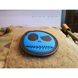 JTG Big Nightmare Smile, Patch, blue gid (blue glow in the dark), JTG 3D Rubber Patch