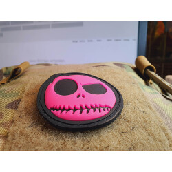 JTG Big Nightmare Smile, Patch, pink gid (pink glow in the dark), JTG 3D Rubber Patch