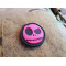 JTG micro Nightmare Smile, Patch, pink gid (pink glow in the dark), JTG 3D Rubber Patch