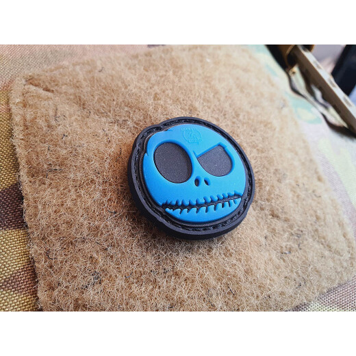 JTG micro Nightmare Smile, Patch, blue gid (blue glow in the dark), JTG 3D Rubber Patch