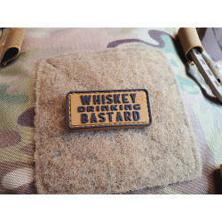 JTG micro WHISKEY DRINKING BASTARD Patch, coyote brown /...