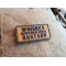 JTG micro WHISKEY DRINKING BASTARD Patch, coyote brown / JTG 3D Rubber Patch