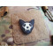 JTG micro Nightmare Skull Cat Patch Nr.1, gid (glow in the dark), JTG 3D Rubber Patch