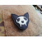 JTG micro Nightmare Skull Cat Patch Nr.1, gid (glow in the dark), JTG 3D Rubber Patch