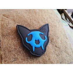 JTG micro Nightmare Skull Cat Patch Nr.1, bluegid...