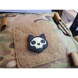 JTG micro Nightmare Skull Cat Patch Nr.2, gid (glow in...