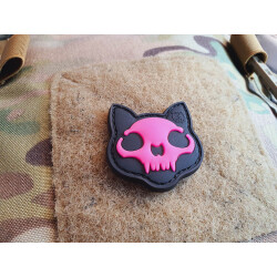JTG micro Nightmare Skull Cat Patch Nr.2, pinkgid...