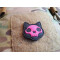 JTG micro Nightmare Skull Cat Patch Nr.2, pinkgid (pinkglow in the dark), JTG 3D Rubber Patch