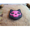 JTG micro Nightmare Skull Cat Patch Nr.2, pinkgid (pinkglow in the dark), JTG 3D Rubber Patch