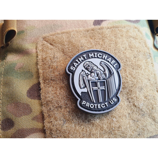 JTG micro SAINT MICHAEL PROTECT US Patch, blackops, JTG 3D Rubber Patch