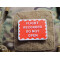 JTG FLIGHT RECORDER Patch, red white, JTG 3D Rubber Patch