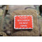 JTG FLIGHT RECORDER Patch, red white, JTG 3D Rubber Patch