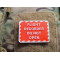 JTG FLIGHT RECORDER Patch, red white, JTG 3D Rubber Patch