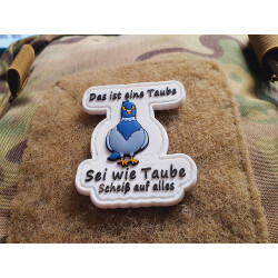 JTG Sei wie Taube Patch, fullcolor, JTG 3D Rubber Patch