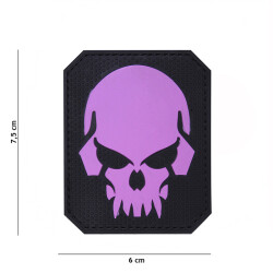 Pirate Skull, rosa Patch 3D PVC