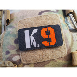 JTG K9 LaserCut Patch, black Cordura, reflective, with velcro backside