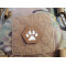 JTG K9 Pfote Hexagon LaserCut Patch, coyote Cordura, gid Logo, mit Klettrückseite