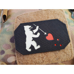 JTG Berlin Heart Flag LaserCut Patch, black Cordura,...