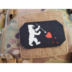 JTG Berlin Heart Flag LaserCut Patch, black Cordura,...