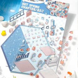 Hot Spring Chapter, Sticker-Therapie Aufkleber Set,...