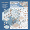 Hot Spring Chapter, Sticker-Therapie Aufkleber Set, isometrisches Aufkleber Set für Kreative 3D-Szenen, SIMNO Aufkleber Set