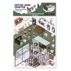 Coffee Shop Chapter, Sticker-Therapie Aufkleber Set,...