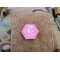 JTG Seehorse Patch, pink, Hexagon Patch,  JTG 3D Rubber Patch
