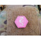 JTG Seehorse Patch, pink, Hexagon Patch,  JTG 3D Rubber Patch