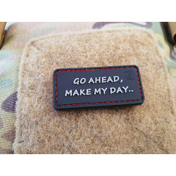 JTG  Go Ahead, Make My Day Patch, JTG 3D Rubber Patch