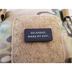 JTG  Go Ahead, Make My Day Patch, JTG 3D Rubber Patch