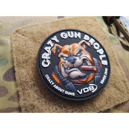Crazy Gun People Patch by VDB, fullcolor, special limited, 3D PVC Patch by JTG