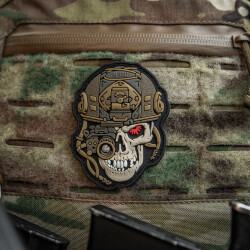 Worn To The Bone Patch, black coyote, 3d Rubber Patch, M-Tac