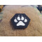 JTG K9 Pawn Hexagon LaserCut Patch, black Cordura, afterglow Logo, with velcro backside