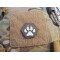 JTG K9 Pfote Hexagon LaserCut Patch, steingrau oliv Cordura, gid Logo, mit Klettrückseite