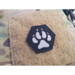 JTG K9 Pfote Hexagon LaserCut Patch, schwarz Cordura,...